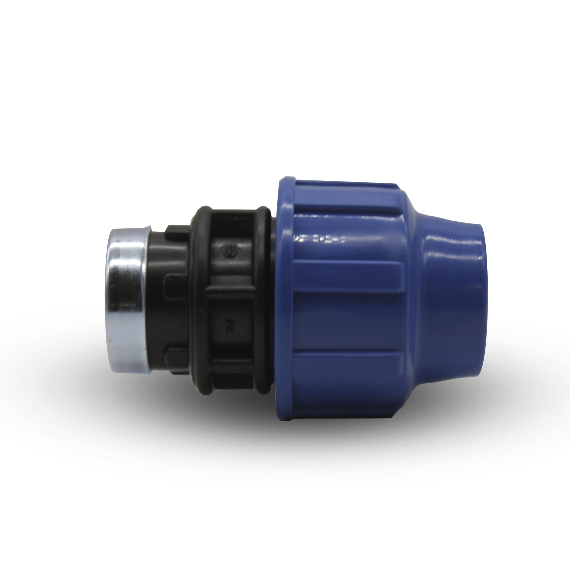 DOJA Barcelona Connettore a Compressione Femmina per Tubo Acqua - 25x3/4" - Pack 4 - Raccordo per Tubi PE, Resistente, Montaggio Semplice, Evita Perdite, Raccordo PP PN16, Impianto Idrico - 3