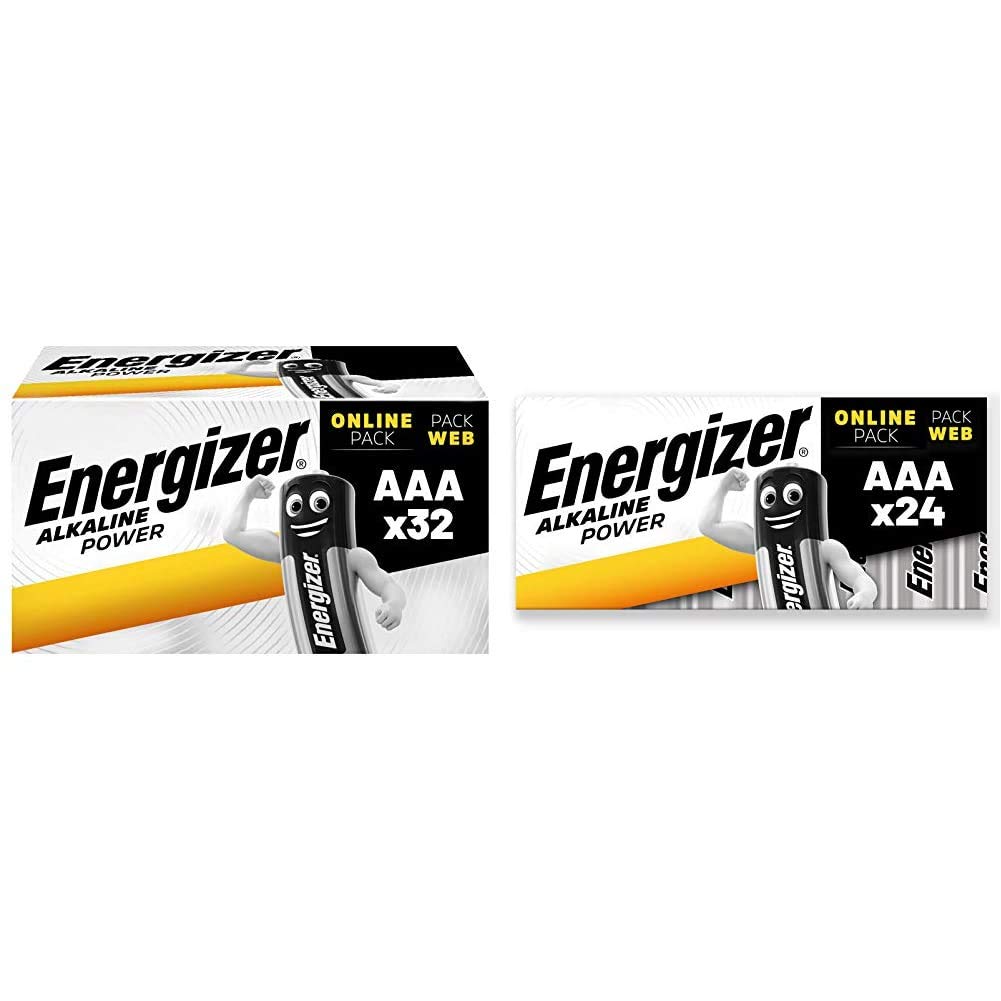 Buy Energizer AAA Batteries, Alkaline Power Triple A Batteries, 32 Pack