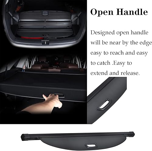 Miniatura 3 de Vesul Cubierta de carga retráctil impermeable compatible con Hyundai Palisade 2025 2024 2023 2022 2021 2020, cubierta de seguridad, protección para