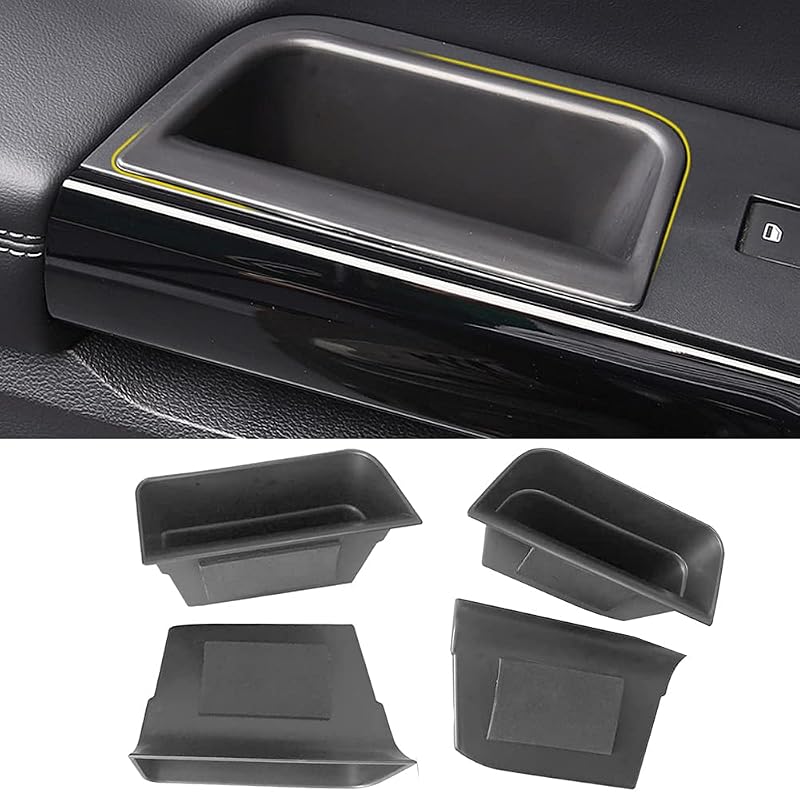 Organizador de Porta Vesul em ABS para Ford Explorer 2020 a 2025 – Kit com 4 unidades