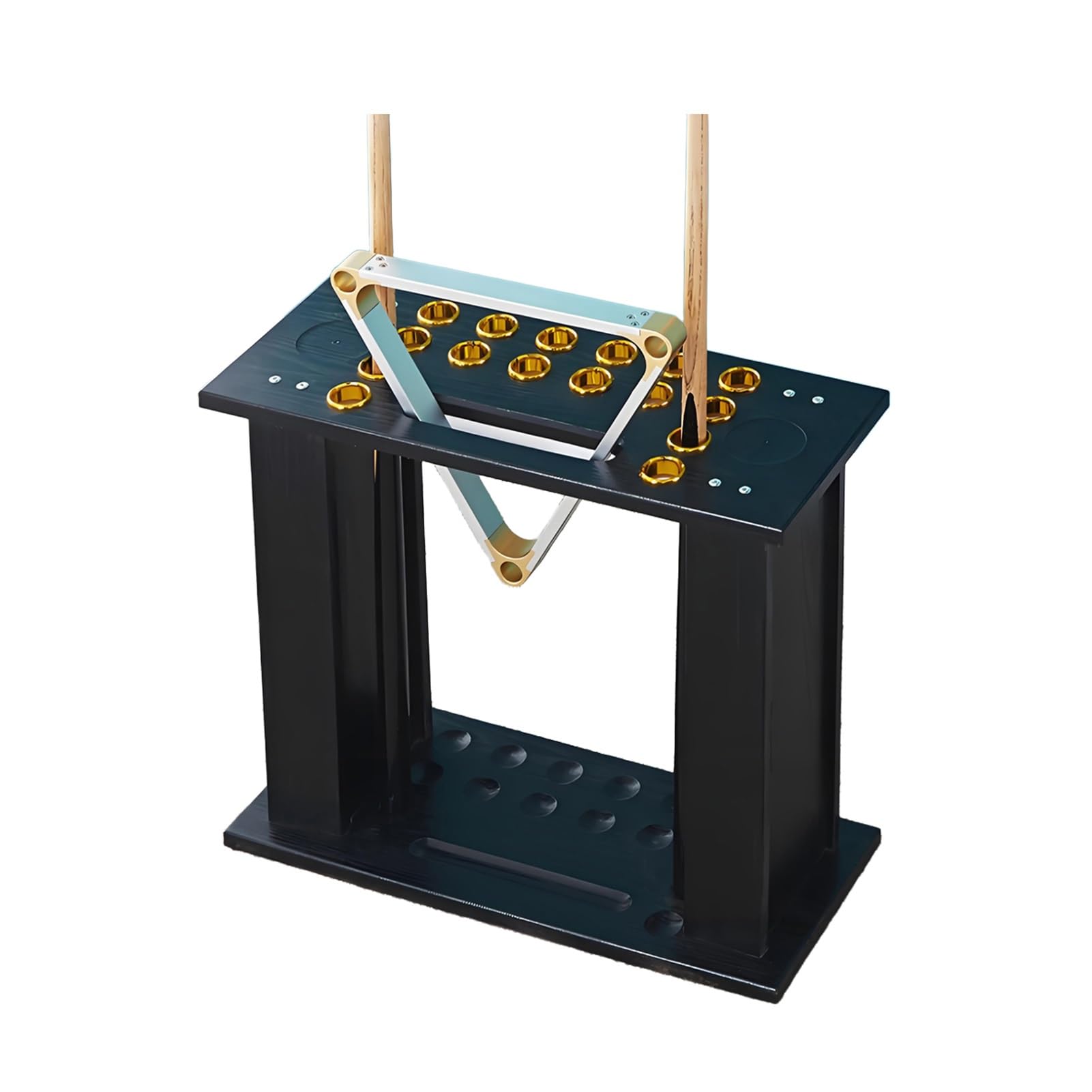 Support de queue de billard sur pied et rangement de 12 balles pour salon