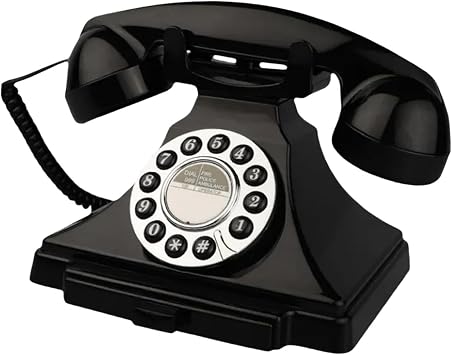 Audio Wedding Guest Book, Decorative And Classic Telephone Recorder, Ideal for A Wedding Or Bridal Party, Black