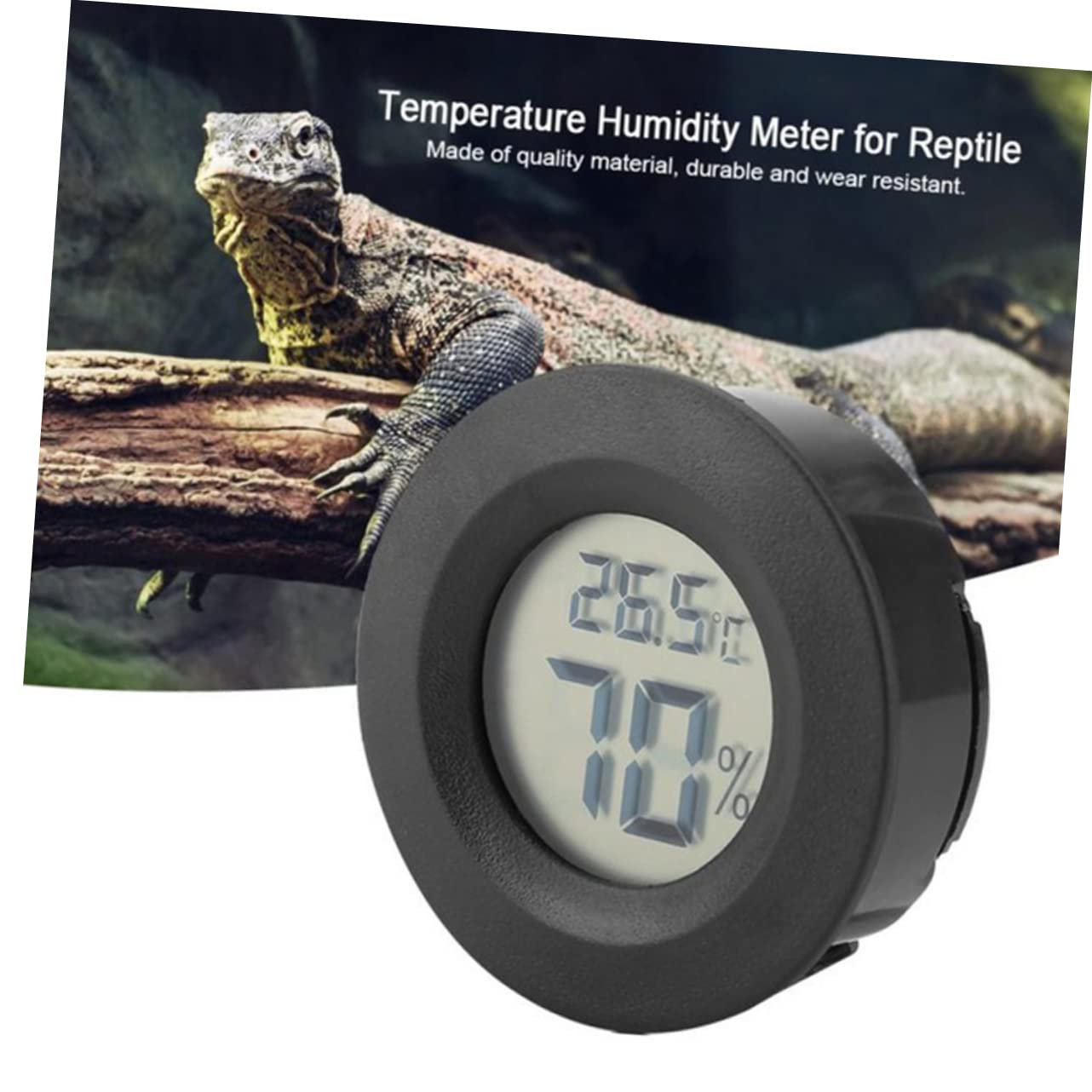 Medidor De Humedad y Temperatura Digital Para Caja De Reptiles Compacto