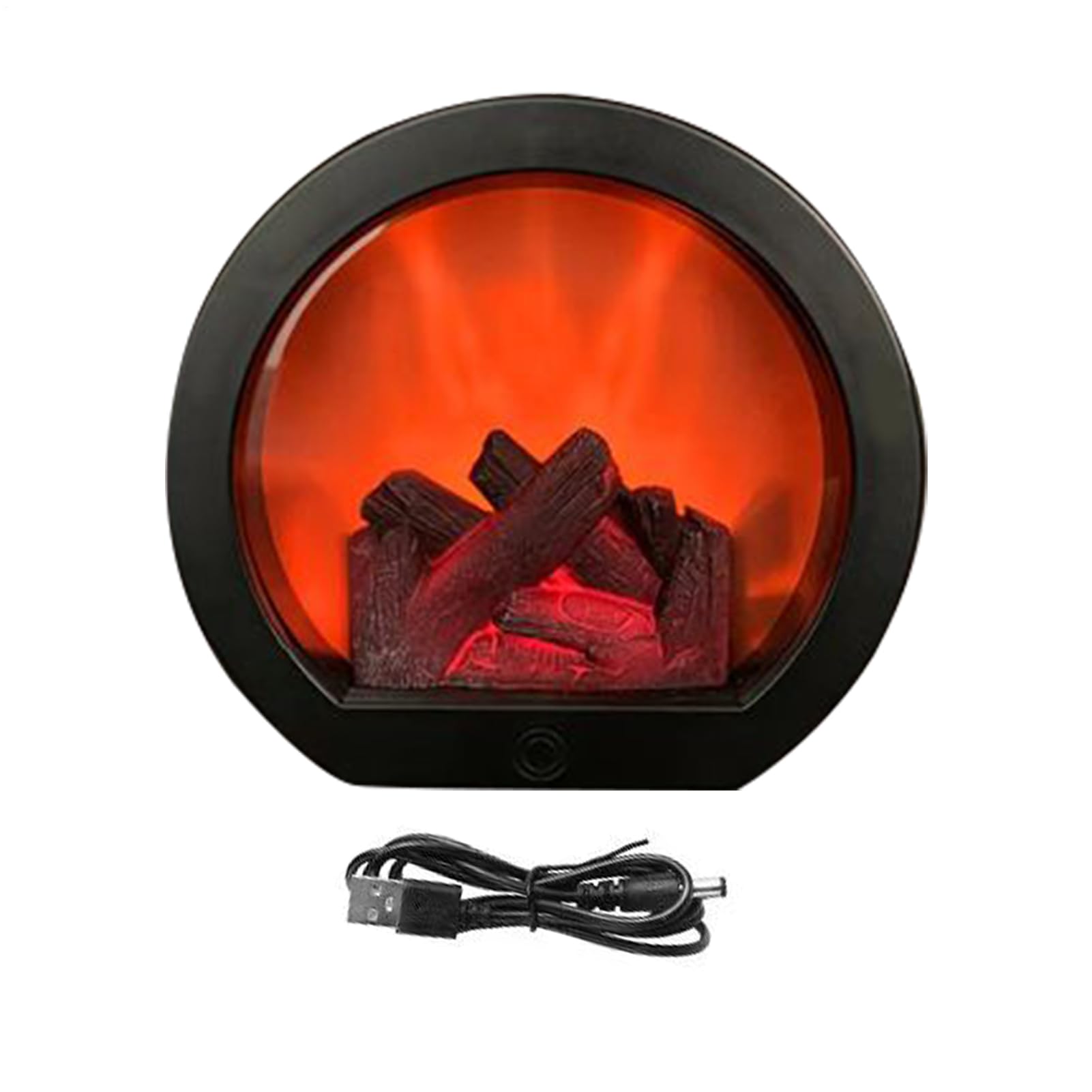 Lanterne décorative intérieur extérieur pour cheminée avec lampe LED à piles