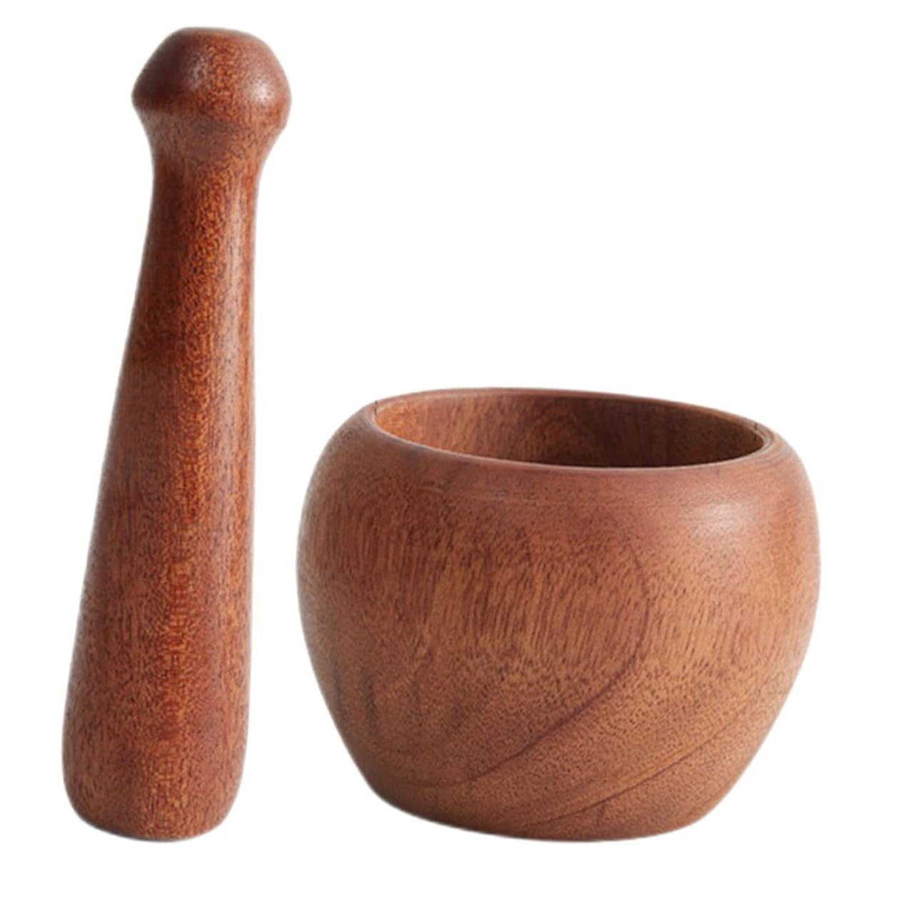 Ciieeo Garlic Pounding Tool Set Ergonomic Manual Garlic Crusher for Kitchen Spices Wooden Mortar and Pestle Easy to Use and Clean for Home Cooking
