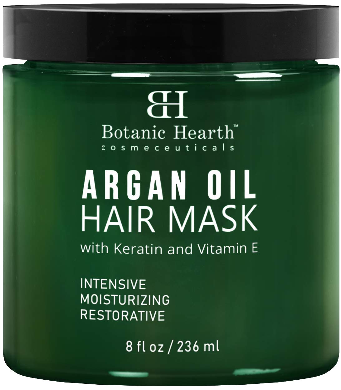 Botanic Hearth Argan Oil Hair Mask - Deep Conditioning Keratin Hair Treatment with Vitamin E - Moisturizing and Restorative, 8 fl oz, Packaging May Vary