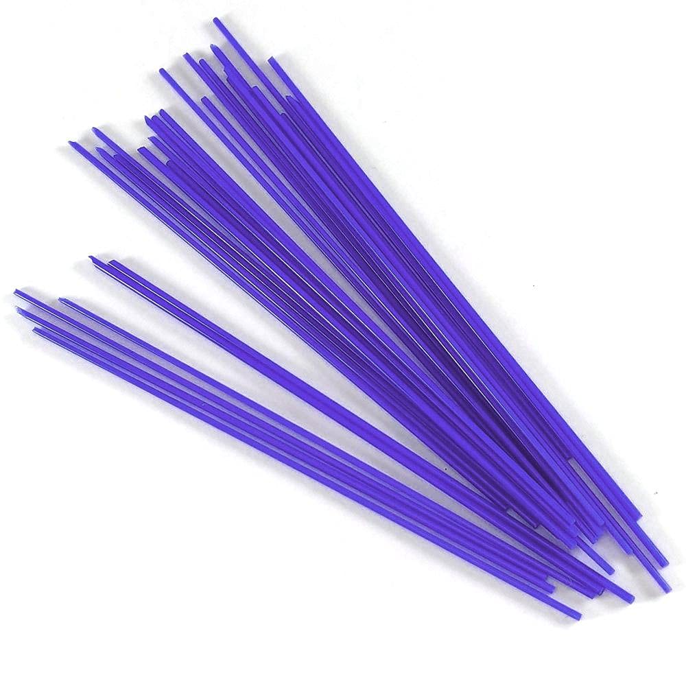 Glacial Art Glass Medium Blue Opal COE 96 Stringer Sample - S-2302-96 Oceanside Glass Stringer