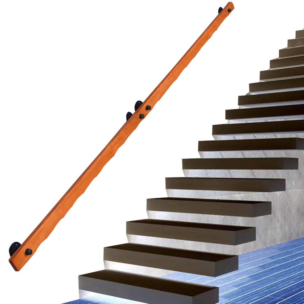 Main courante escalier bois contre les chutes des personnes âgées