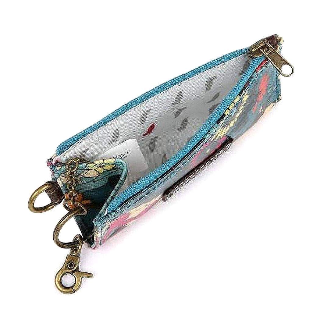 Sakroots ID Lanyard Case Wallet, Teal Treehouse at Amazon Women's
