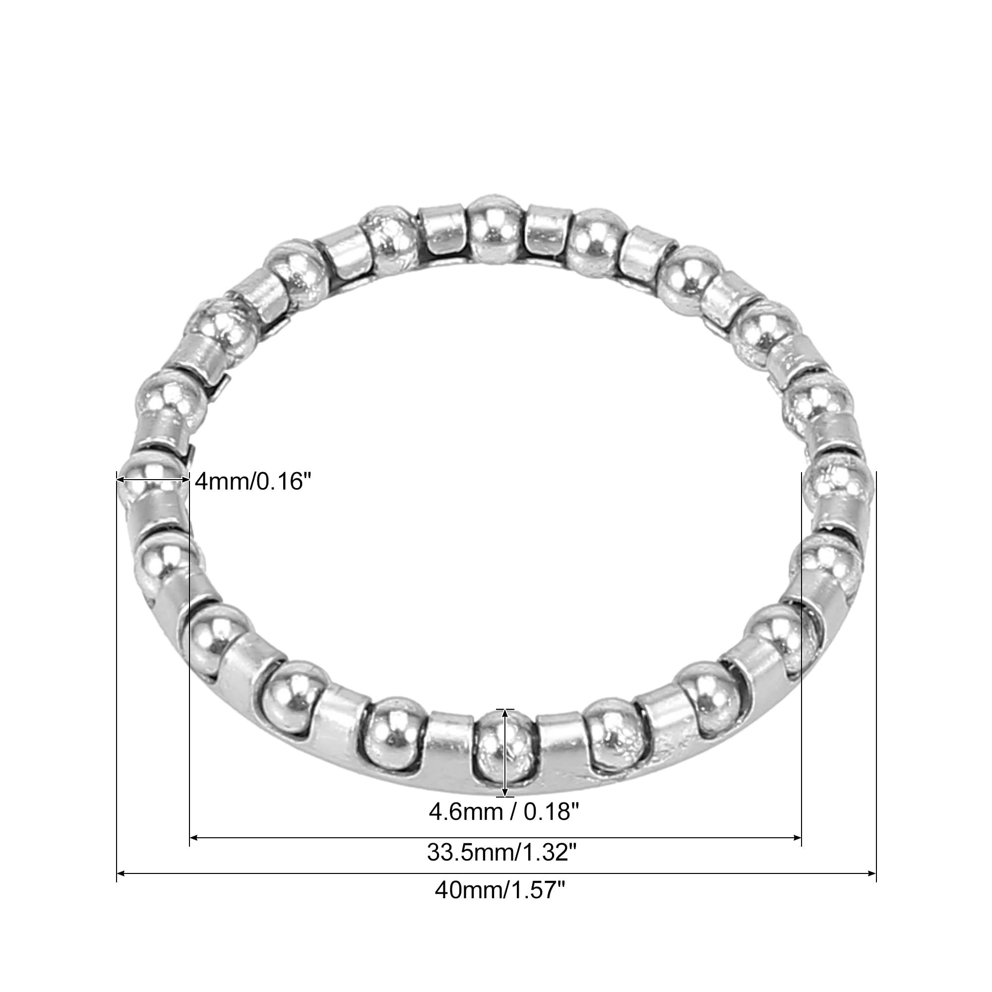 AUTOHAUX 2 Pz 40 Mm X 20 Cuscinetti A Sfera Gabbie Cuscinetti A Manovella Cuscinetto Ruota Fermo Per Bicicletta - Foto 8