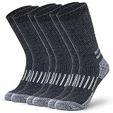 Alvada Merino Wool Hiking Socks Thermal Warm Crew Winter Boot Sock For Men Women 3 Pairs ML