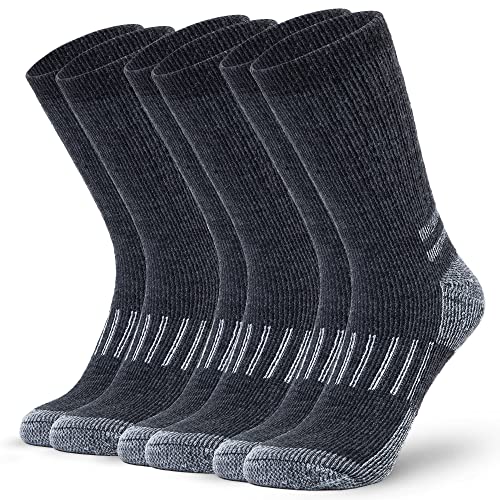 Alvada Merino Wool Hiking Socks Thermal Warm Crew Winter Boot Sock For Men Women 3 Pairs Ml #TOP4