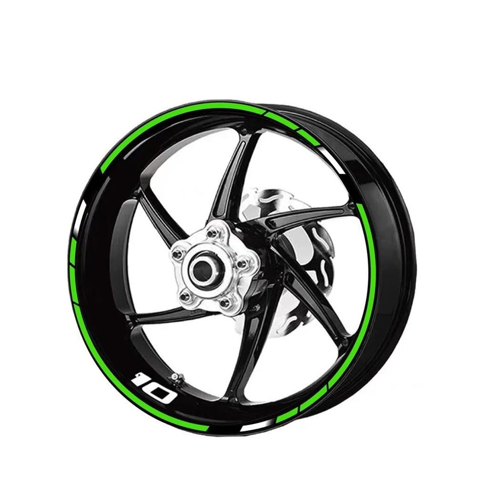 Stickers Motorcycle Stickers Reflective Wheel Rim for ZX10R ZX-10R 10R(Style 1)