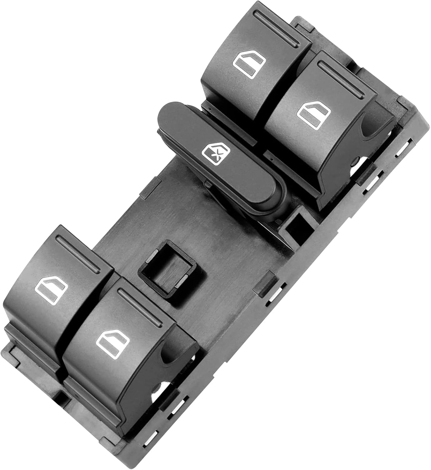 LCWRGS Master Power Window Switch Compatible with 05-2016 VW Jetta, 10-2014 Golf, 06-2008 Passat, 09-2017 CC, 06-2009 Rabbit, 07-2013 GTI, Replace 1K4959857, 5ND959857, 5K4959857