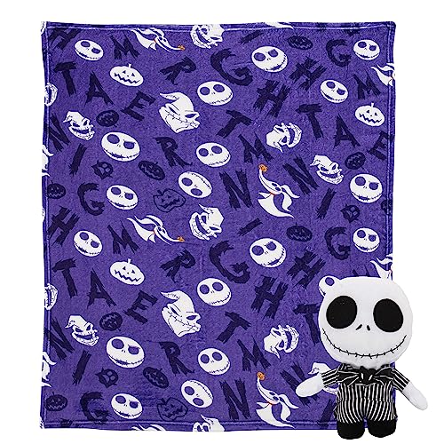 Northwest Character Hugger Pillow & Silk Touch Throw Blanket Set, 40" X 50", Nightmare Before Christmas - Nightmare Friends #TOP24