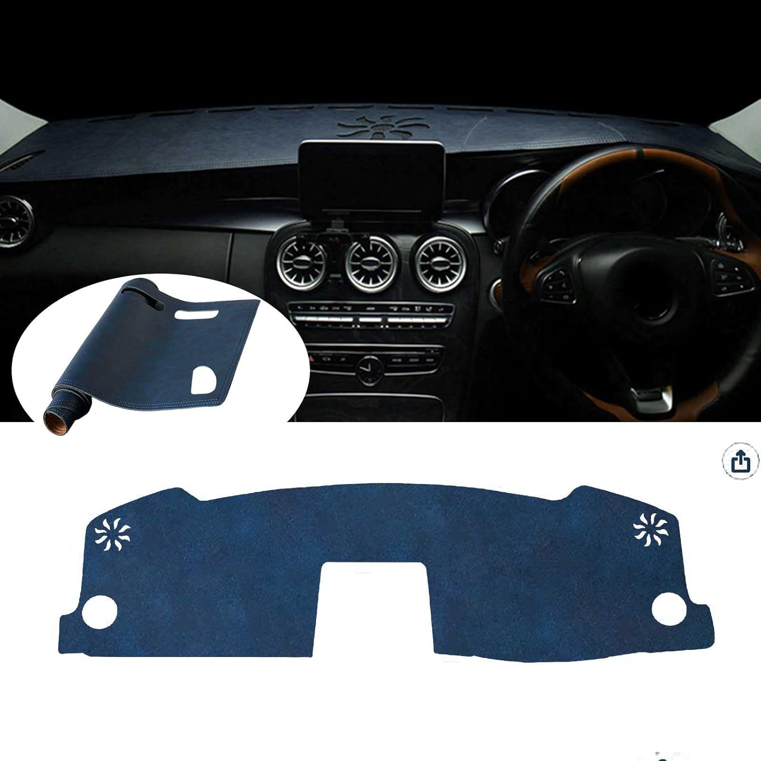 ダッシュボードマットに適用ホンダ 新型 ヴェゼル RV系 ダッシュボード 日焼け防止 マット 車内温度軽減 自動車ダッシュボードカバ