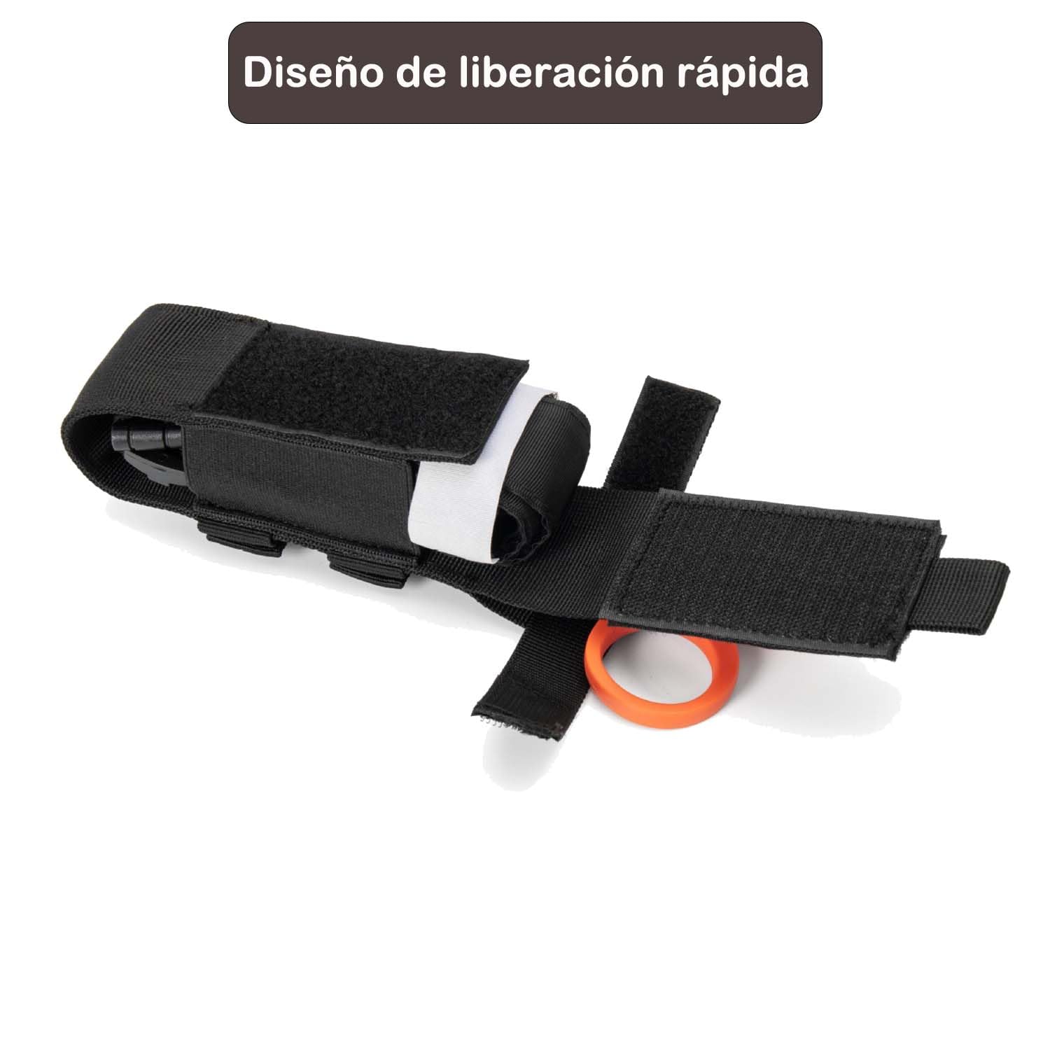 Bolsa Torniquete Titular Táctico Molle Bolsa Pouch TQ Portátil Militar Primeros Auxilios Estuche de Equipo y Trauma Bolsa de Tijeras Médicas Funda Táctica EDC Tool Negro