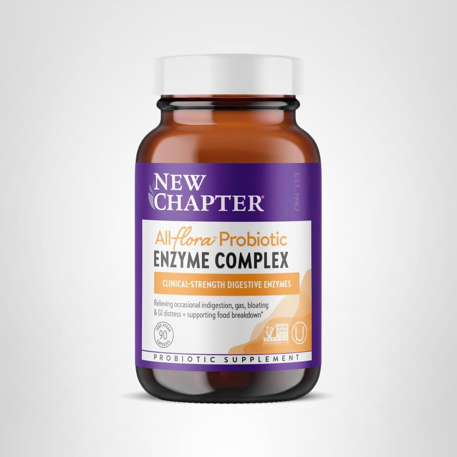 New Chapter All-Flora Enzyme Complex with Probiotics Relieves