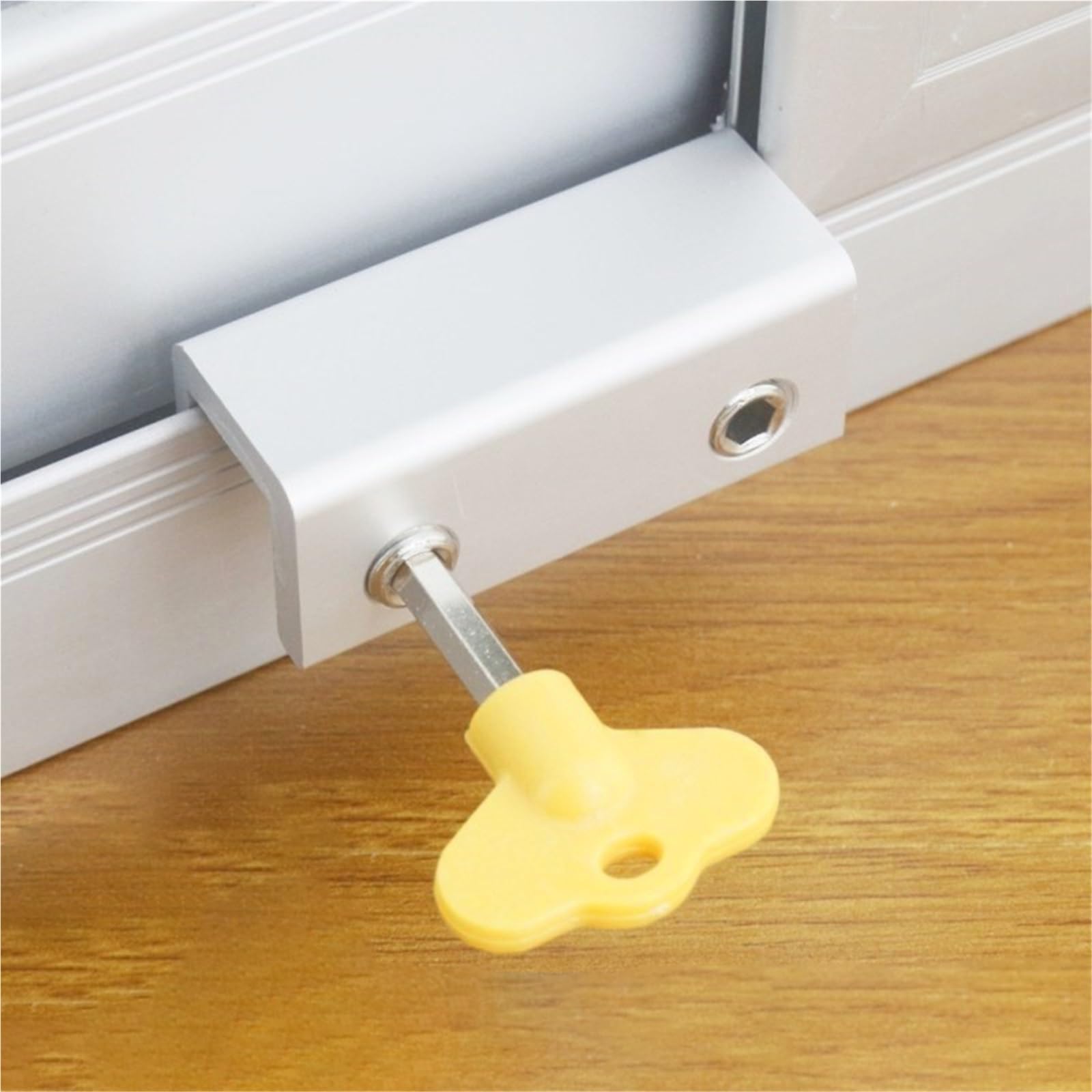 4/8/10PCS Sliding Window Locks with Key Garage Door Frame Lock Adjustable Portable Alloy Security Multi-function for Bedroom and Office Für Zuhause(B 10 PCS)