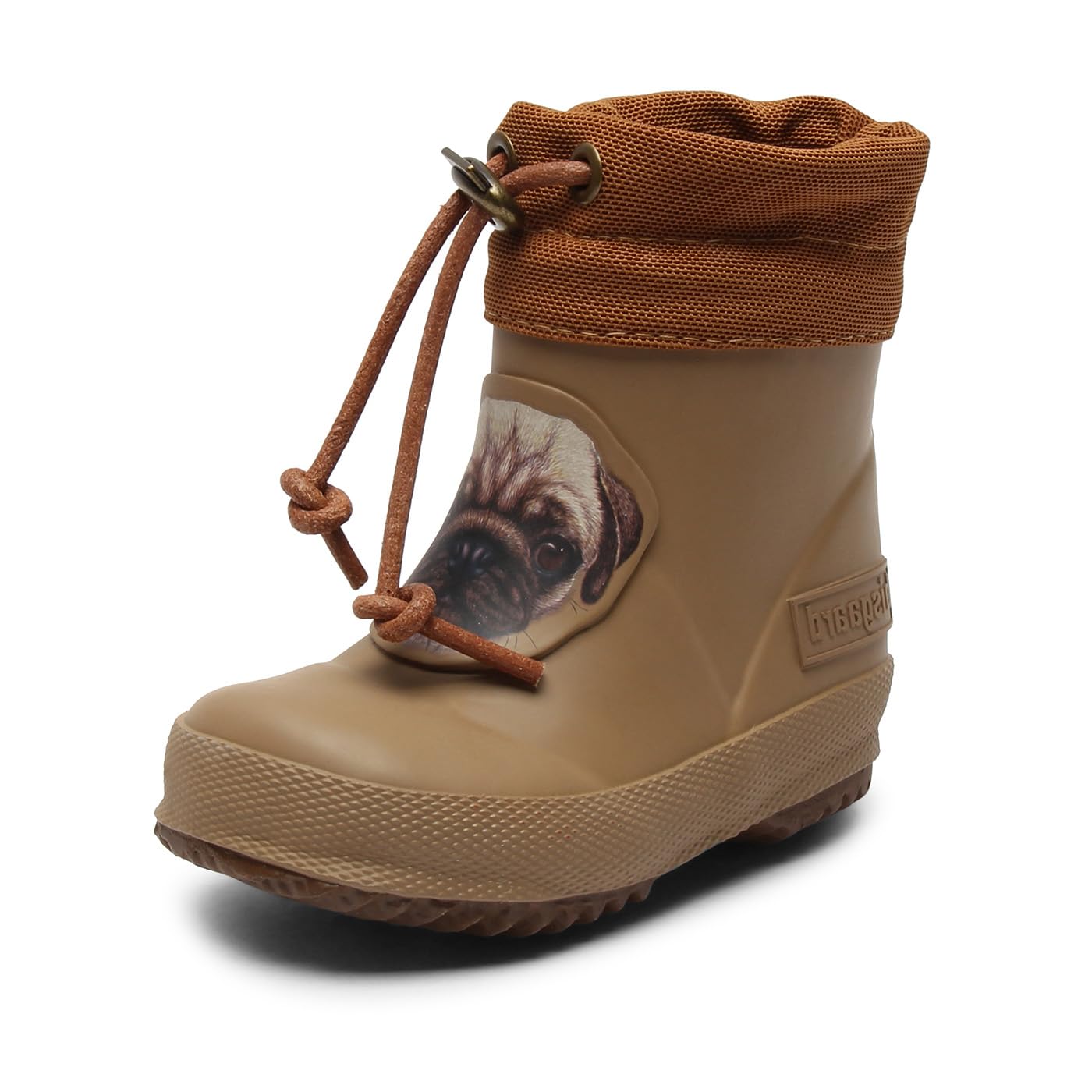 bisgaard Boys Unisex Children's Thermal Baby Rain Boot, Brown Puppy, EU 20