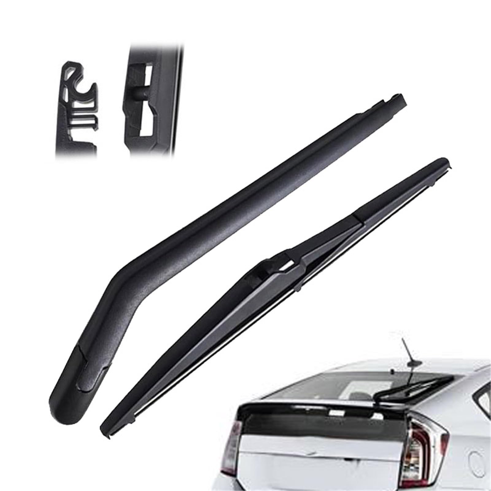 WILSEM Kit Set Braccio E Spazzola Tergicristallo Posteriore da 16" per T&oyota per Prius 2009 2010-2015 Parabrezza Parabrezza Portellone Posteriore Finestrino Spazzola Antipioggia Tergicristallo