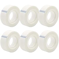 Vista 9 de OWLKELA - 12 rollos de cintas invisibles de 0.7 x 1000 pulgadas, cinta invisible con acabado mate, cinta translúcida empañada ideal para corrección