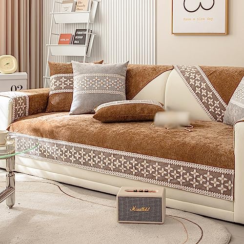 北欧風 ソファカバー ソファーシーツ 70*180cm 夏用 柔らかい キルティング コーヒー 防汚 キズ防止 防塵 防静電 カウチ ソファー保護 インテリア マルチカバー 現代風 肘あり/なし 滑り止め ラグマット 出窓 部屋 シンプル 四季通用