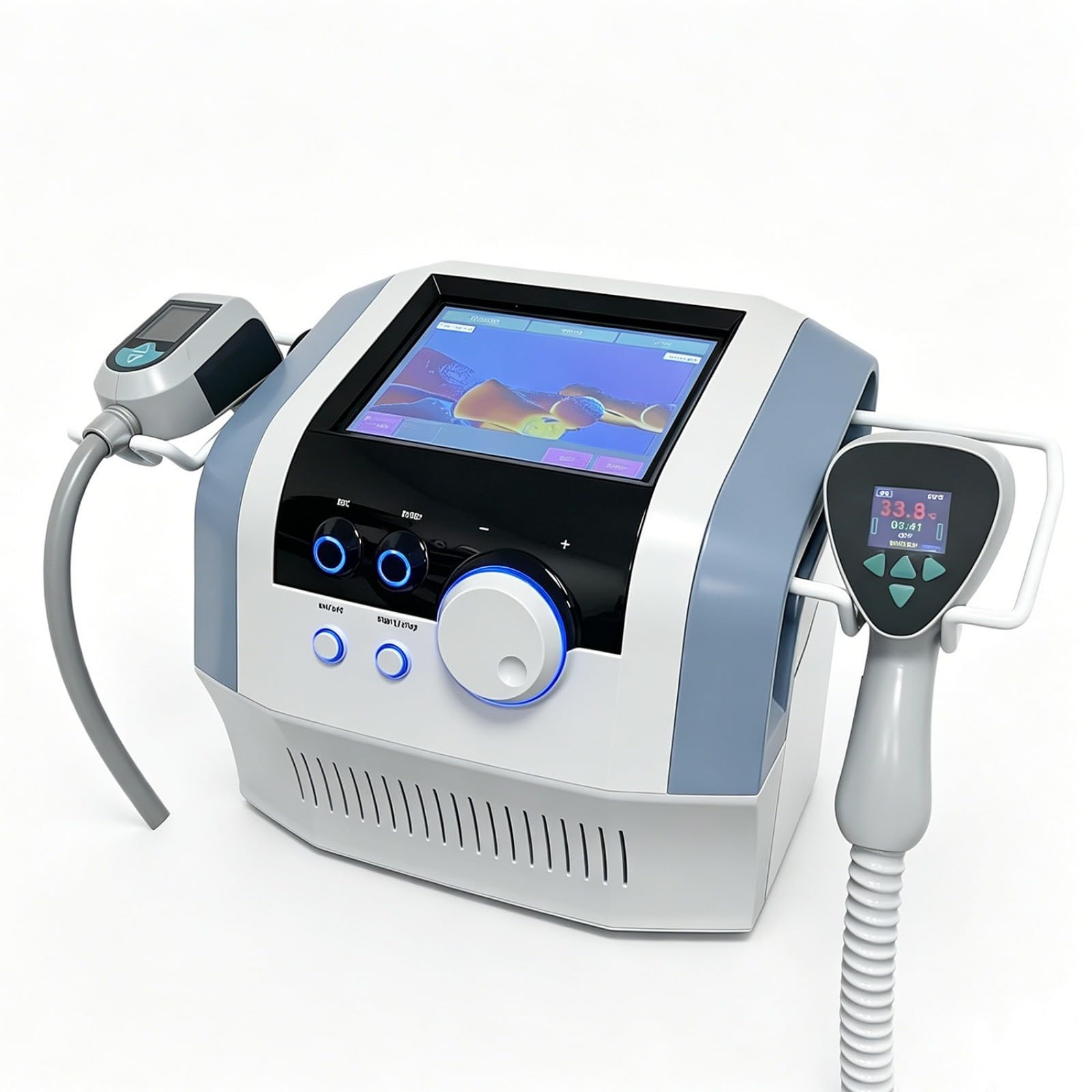 Strumento professionale per rassodare e modellare la pelle con doppie sonde, dispositivo di contorno domestico per viso, collo, braccia e vita, uso domestico e salone