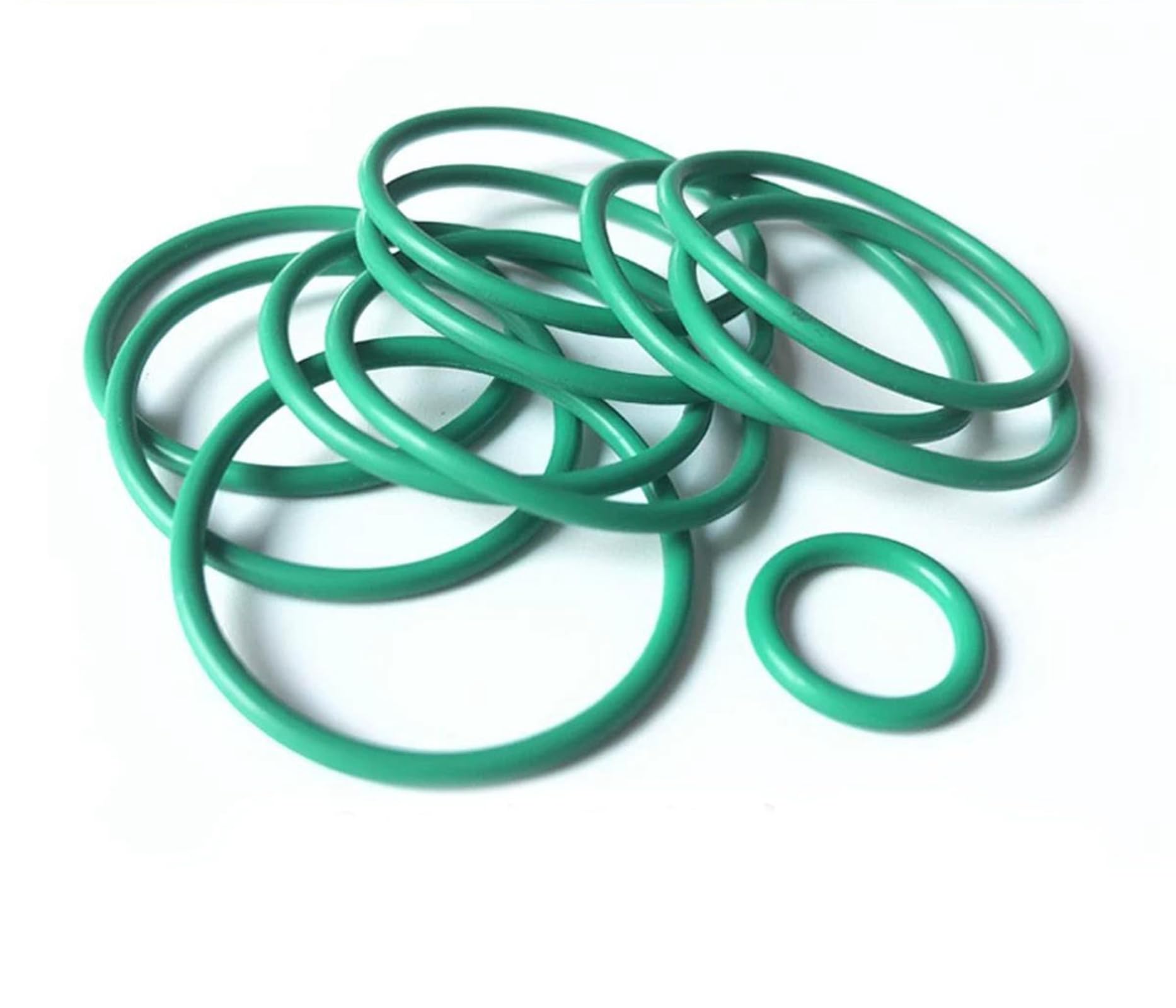 O-ring in gomma fluorurata, 200mm di diametro esterno, 190.8mm di diametro interno, 4.6mm di larghezza, guarnizione di tenuta rotonda, verde, 1 Pcs