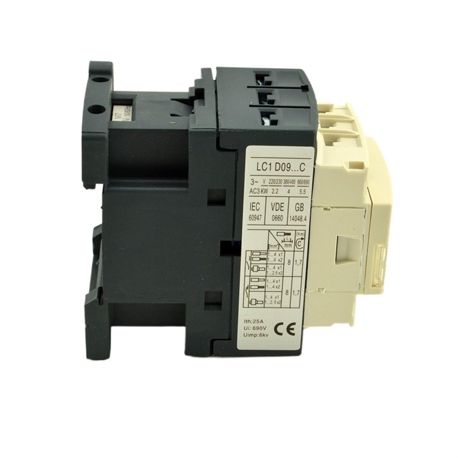 Contacteur CA LC1D09 36V AC triphasé pour commande de moteur électrique et circuit industriel