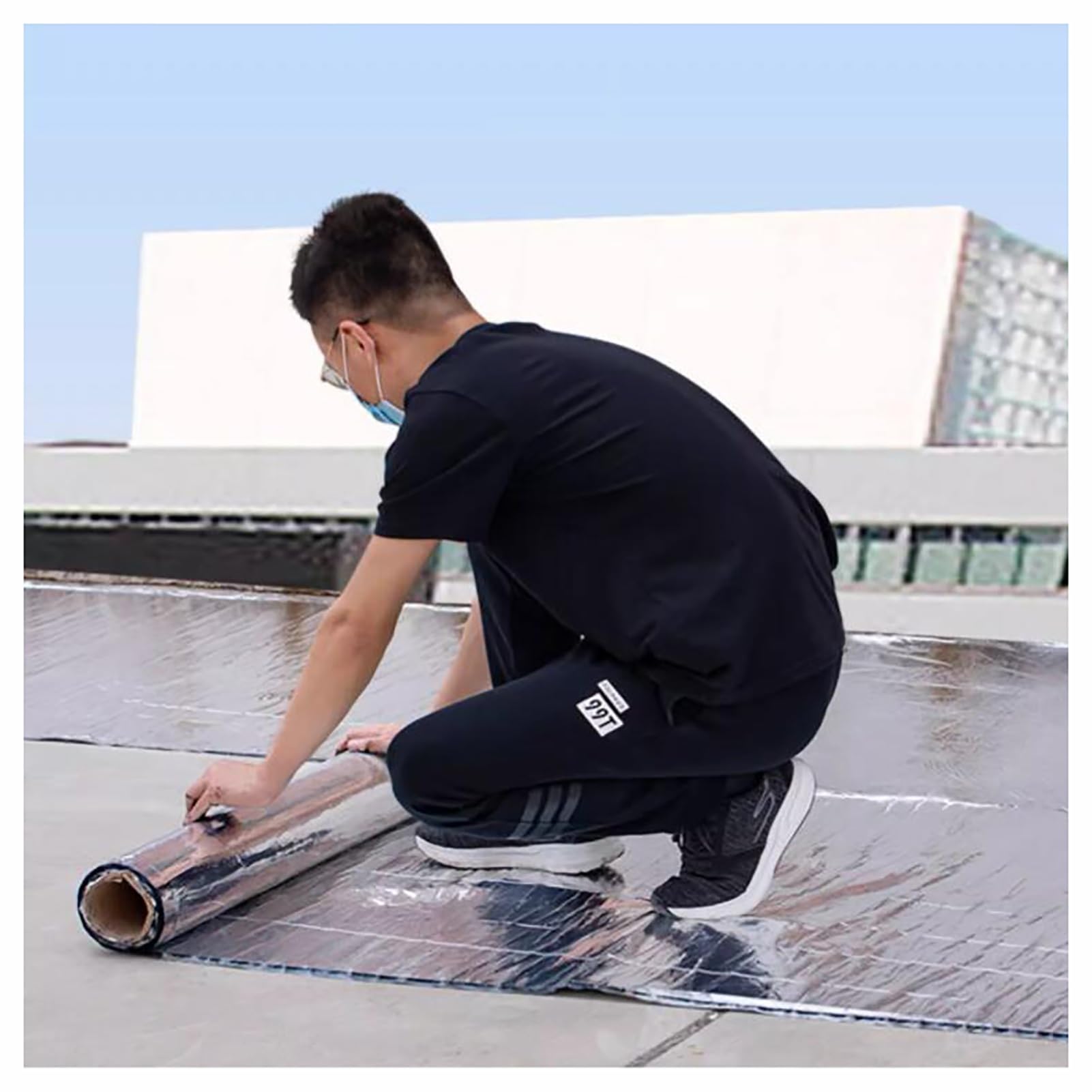 Genérico Cinta autoadhesiva de Papel de Aluminio para reparación de techos y canalones, Impermeable y Aislante térmica, Resistente a Perforaciones, 50 cm x 2000 cm – Ideal para Reparar Fugas en Barco