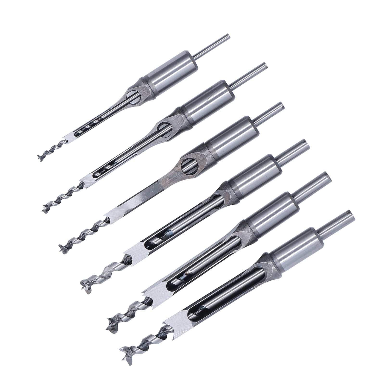 Juego de brocas para embutir con orificio cuadrado, cincel para embutir ajustable de acero de aleación, herramienta para taladrar productos de madera, tablero de densidad, tablero