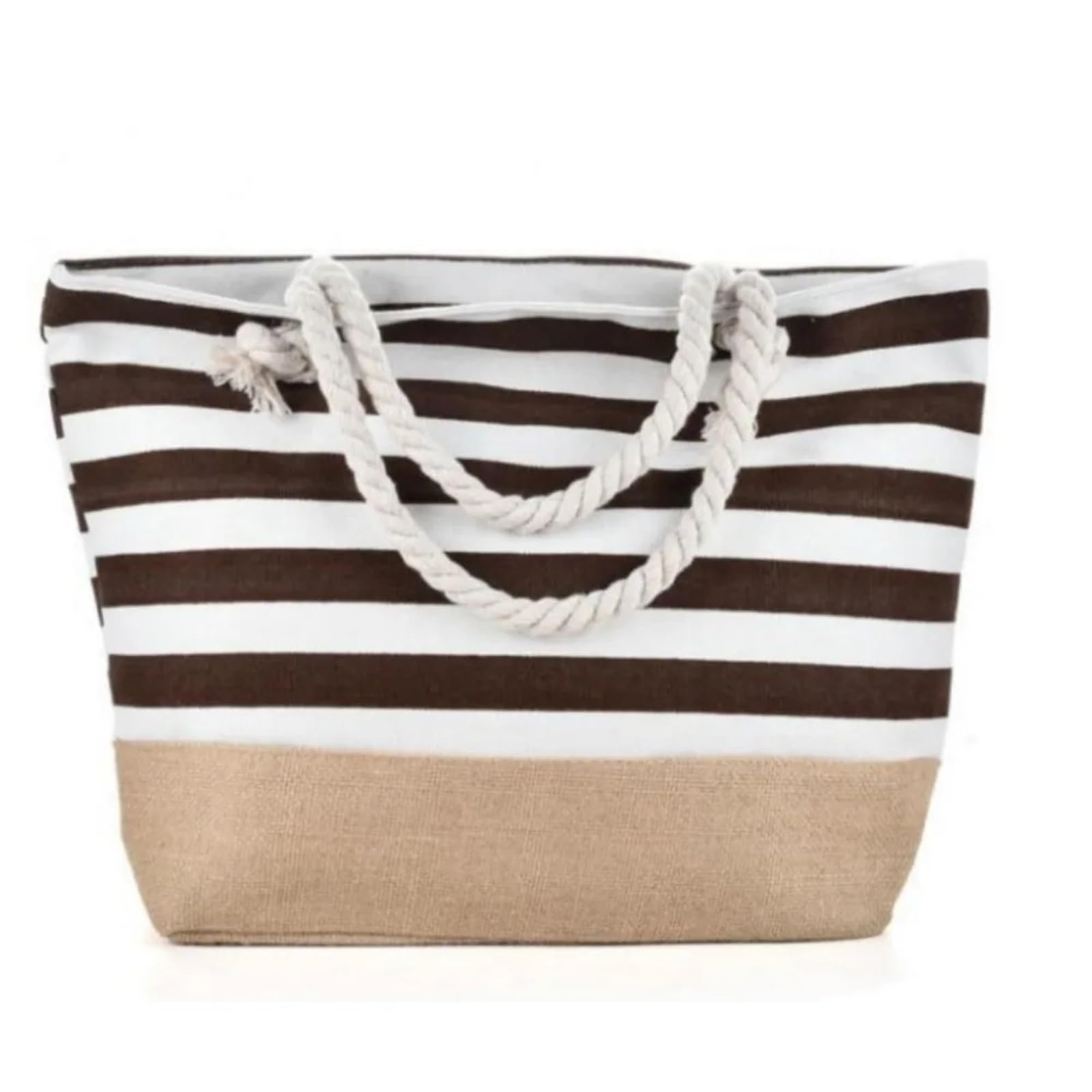 Bolso Tote De Playa A Rayas