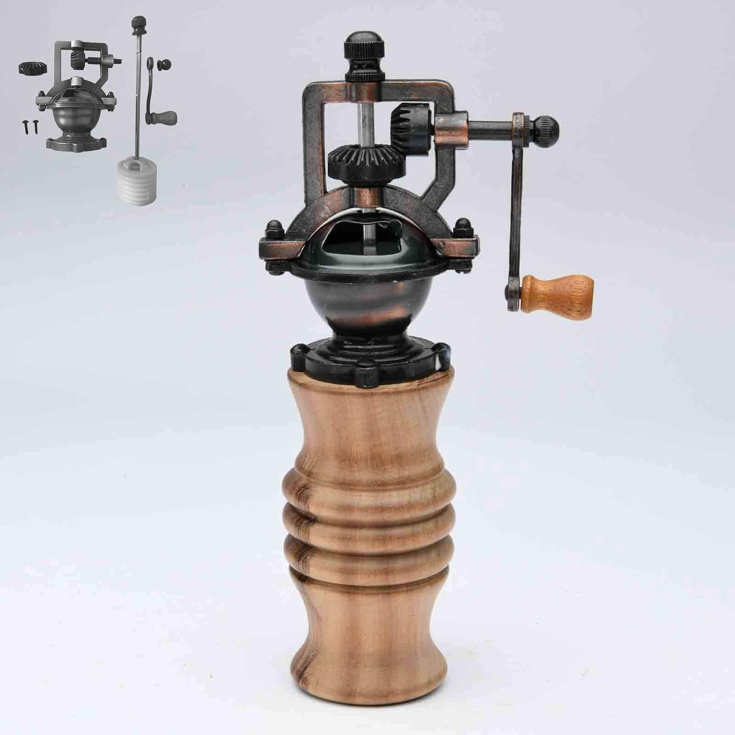 Penn State Industries PKGRIND12C EZ-Assemble Antique Style Salt & Pepper Mill Grinder Mechanism Kit Woodturning Project (5, Antique Copper)