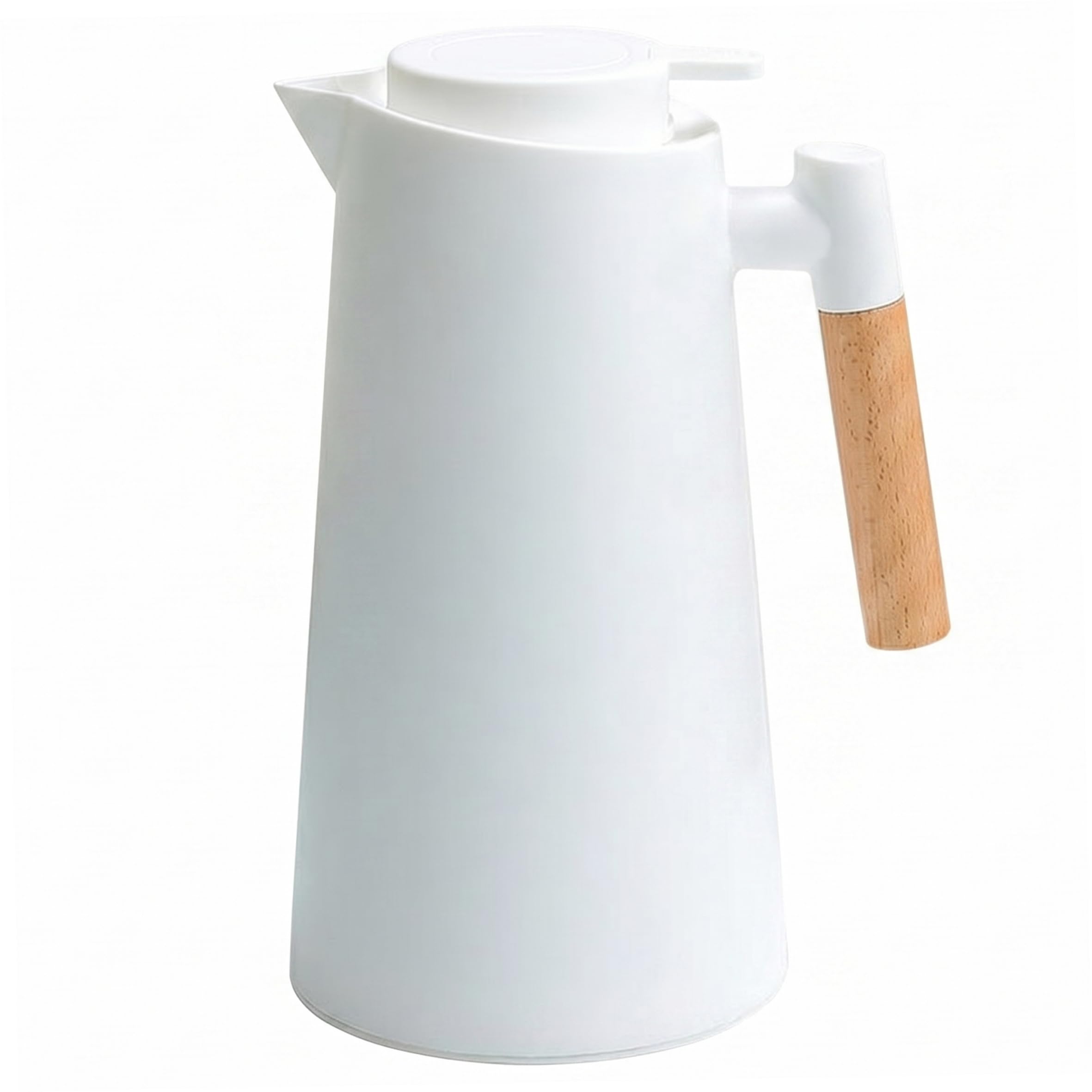 Carafe à café isolée haut de gamme 1 L anti-fuite blanche