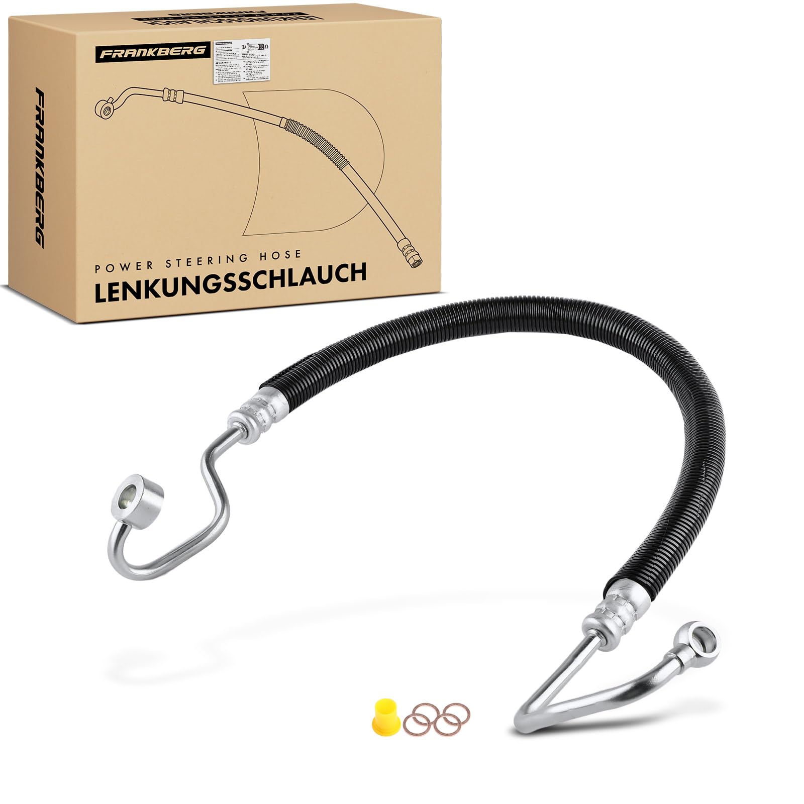 Frankberg Servosterzo Tubo flessibile Compatibile con 156 932 1.9L-2.4L 2000-2005 156 Sportwagon 932 1.8L-2.4L 1997-2006 Replace# 60672540, 3405582