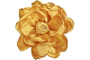 Lightweight Large Fabric Rose Flower Brooch Dress Accessories