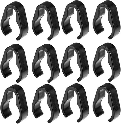 30 clips de plástico para micrófono, clips universales de fijación para cable de micrófono, abrazadera de montaje de plástico flexible para