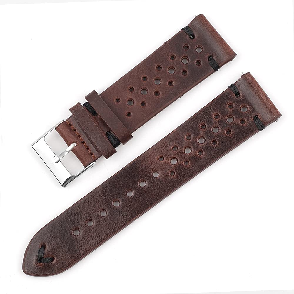 Lot De 8 Bracelets De Montre En Cuir Noir - Largeur 18mm (16mm Au Niveau De La Boucle), Boucle Ardillon Unisexe
