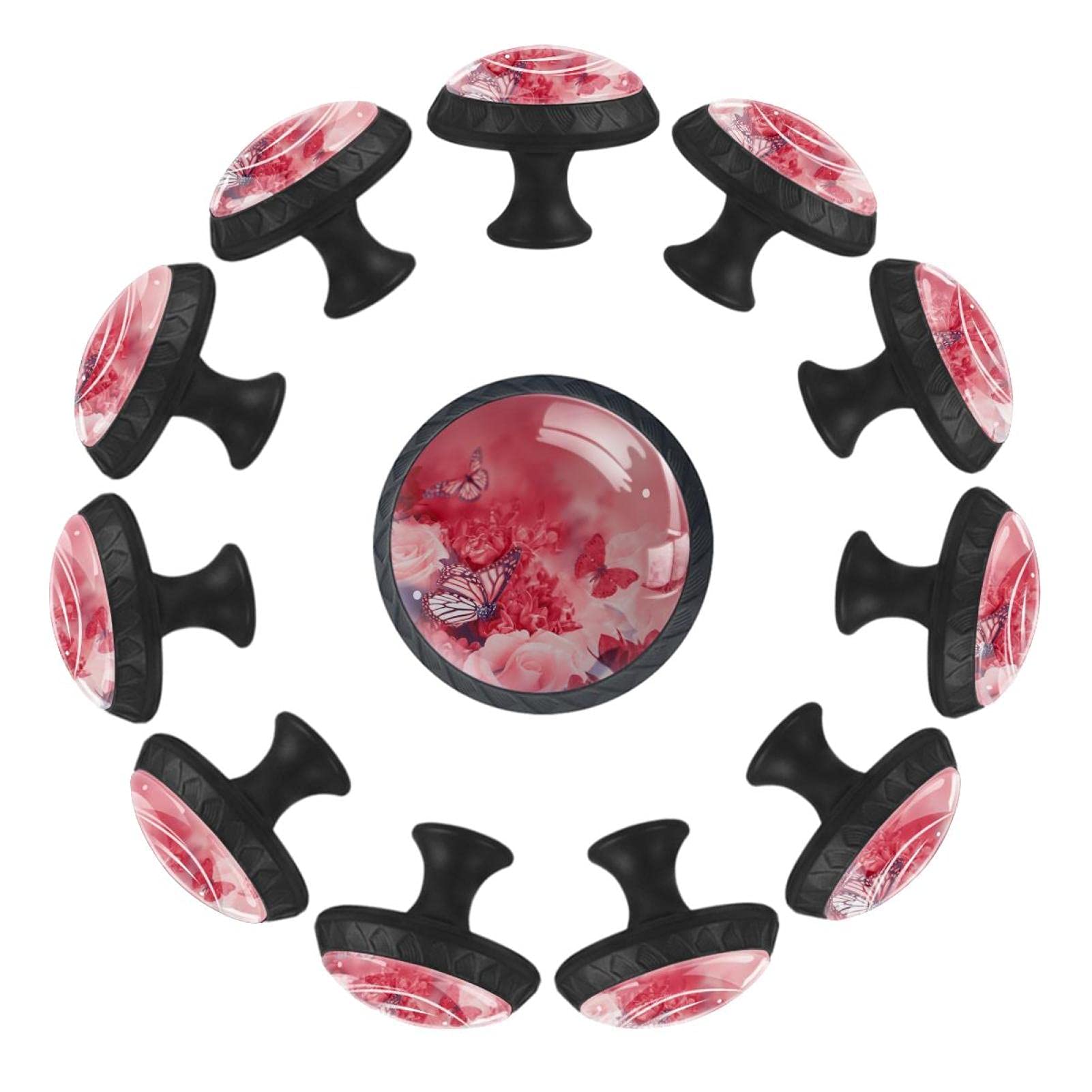 Boutons de tiroir papillon rose pour créer un cocon de douceur dans la salle de jeux