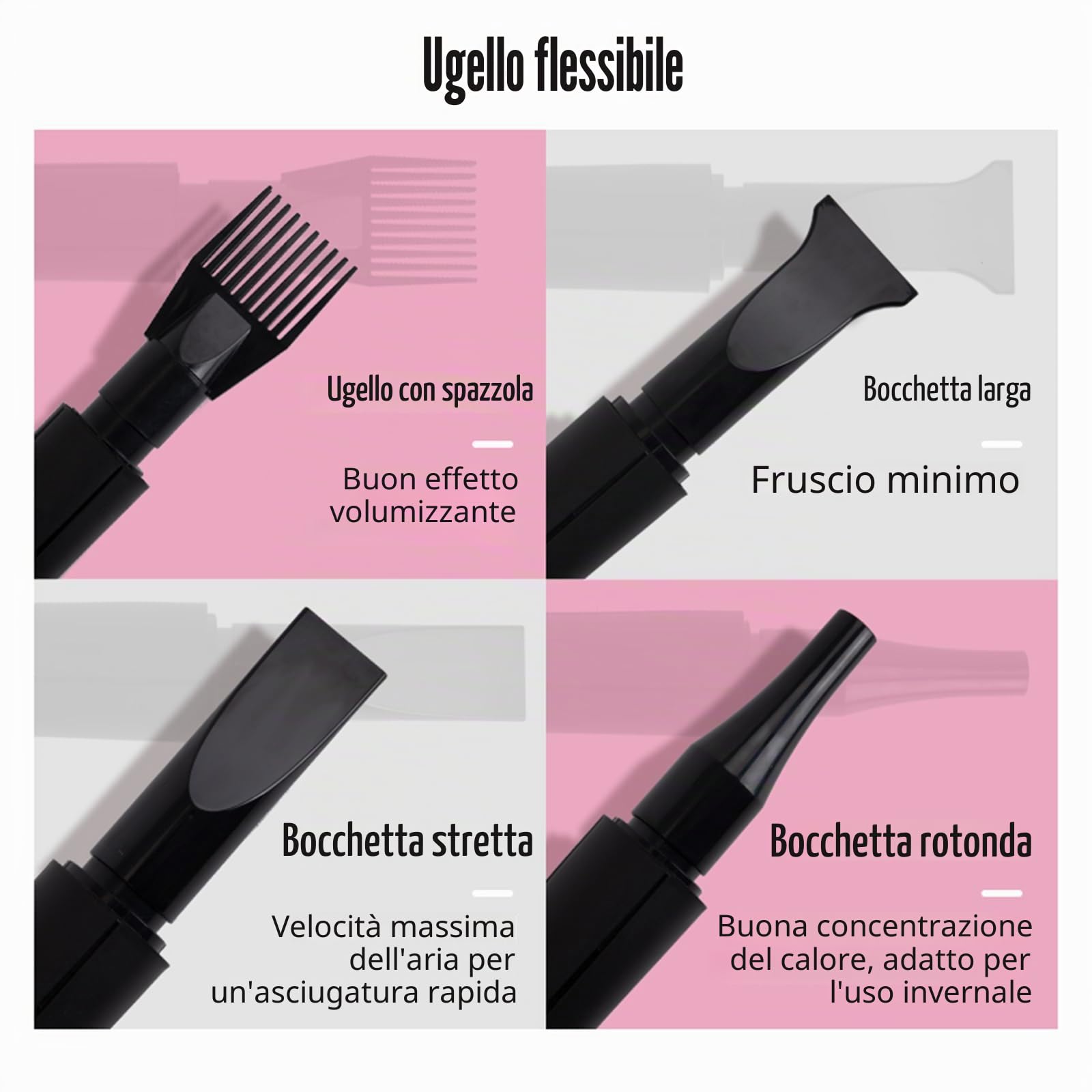 Soffiatore per Cani Asciugacapelli per Cani 2800W Phon per Cani Silenzioso Asciugatore per Cani Asciuga Cane Velocità e Temperatura Regolabili Asciugatrice per Cani Professionale con 4 Ugelli