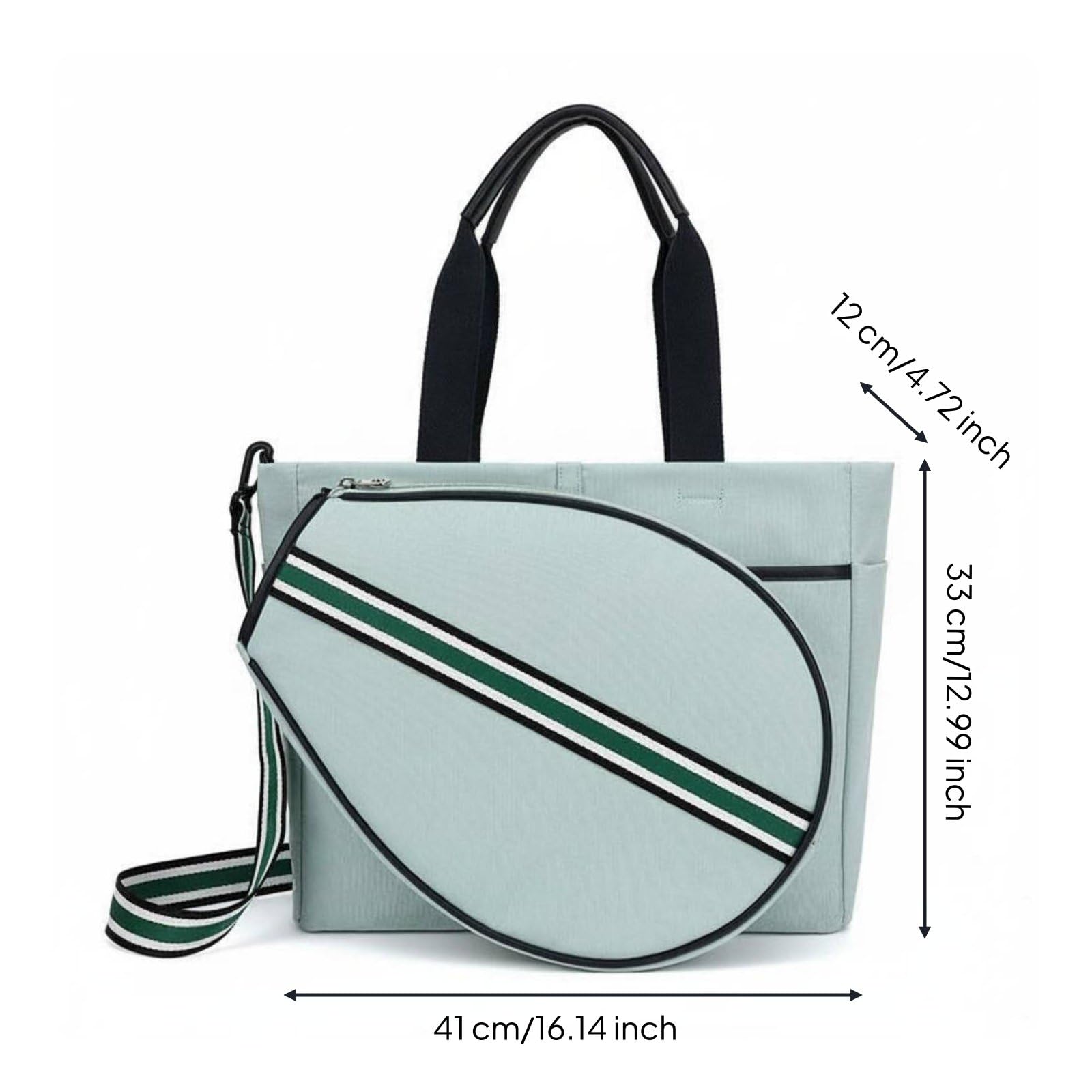 Funda para Raquetas Deportivas Bolsa Estuche Protector Maletín con Compartimento Principal Amplio y Manga de Raqueta Separable Peso Aproximado 800 G