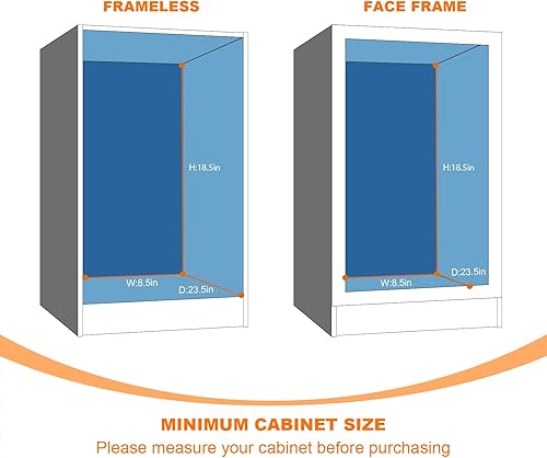 Miniatura 3 de Organizador estrecho de gabinete extraíble  7 pulgadas de ancho x 21 pulgadas de profundidad, 2 niveles para cajones de cocina, estantes