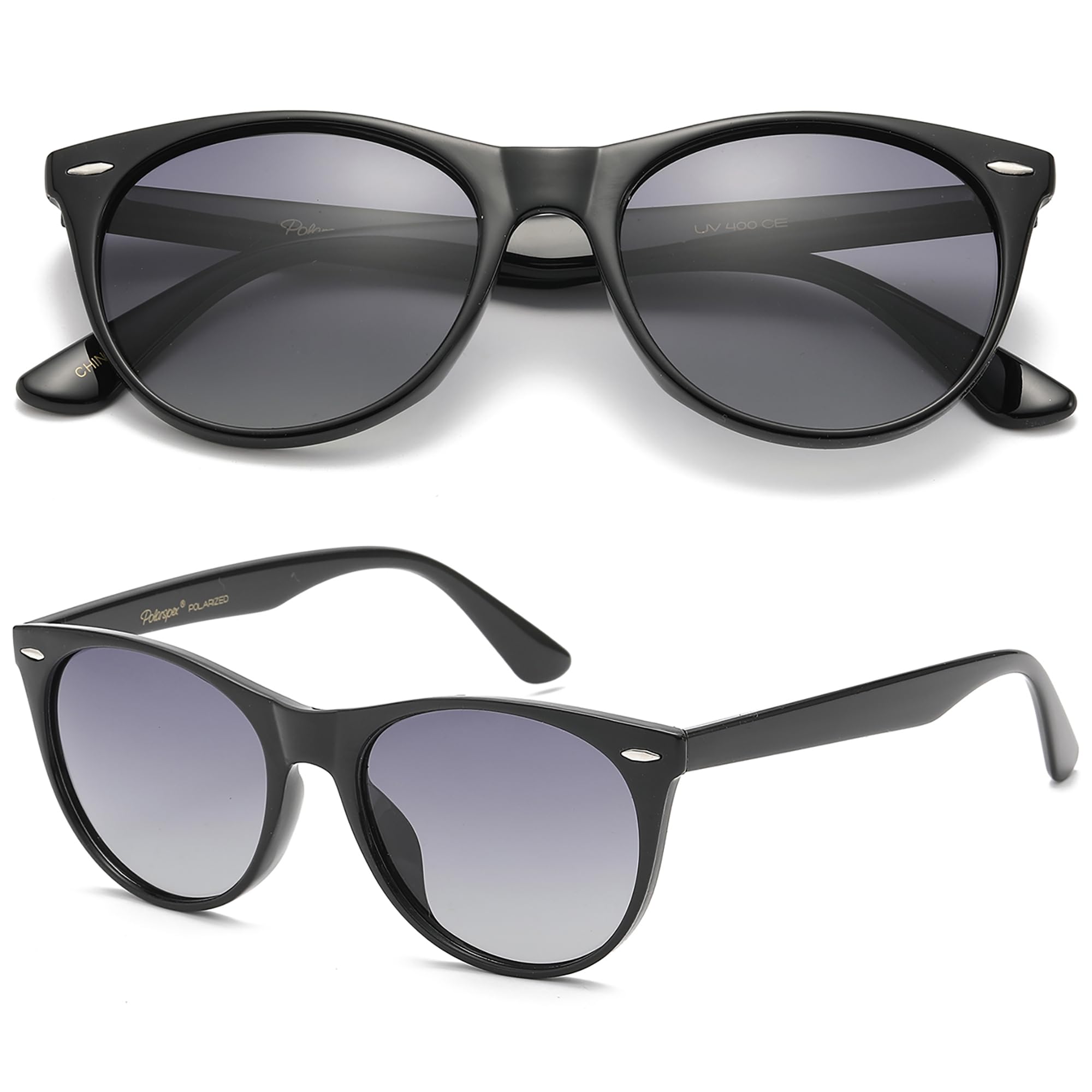 PolarSpex Polarized Sunglasses for Women Retro Classic Cateye Sunglasses for Women, UV Protection for Driving & Fishing