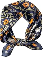 MEISEE 100% Mulberry Silk Square Scarf 21x21 Inch - Lightweight Breathable Neck Scarf for Women, Versatile All-Season Gift Packed