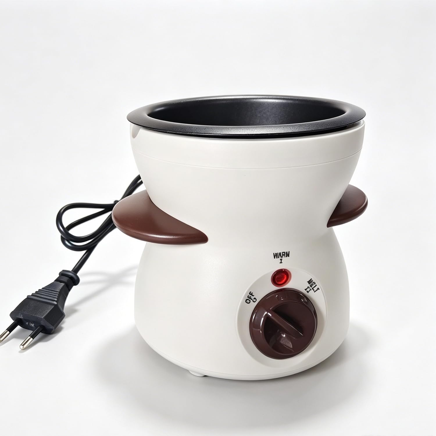 Fonduta elettrica al cioccolato da 300 ml, con 6 spiedini, 2 livelli di