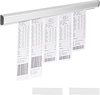 Vista 1 de Soporte para recibos de restaurante, 11.8 pulgadas/11.8 in de aluminio, riel de exhibición de cocina, estante para cheques, pedidos de facturas