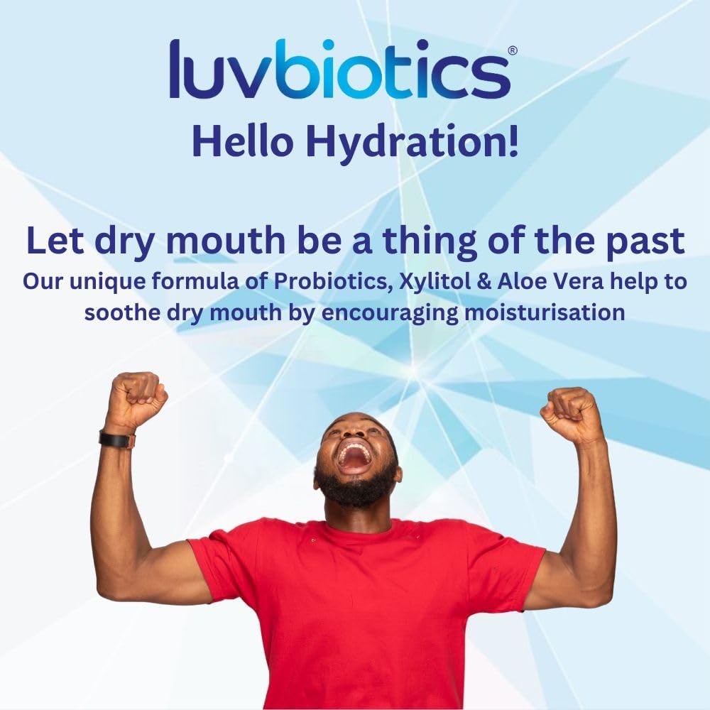 Luv Biotics Alcohol Free Mouthwash with Oral Probiotics, Xylitol for Fresh Breath, Gum Health & Oral Microbiome Support-3x500ml