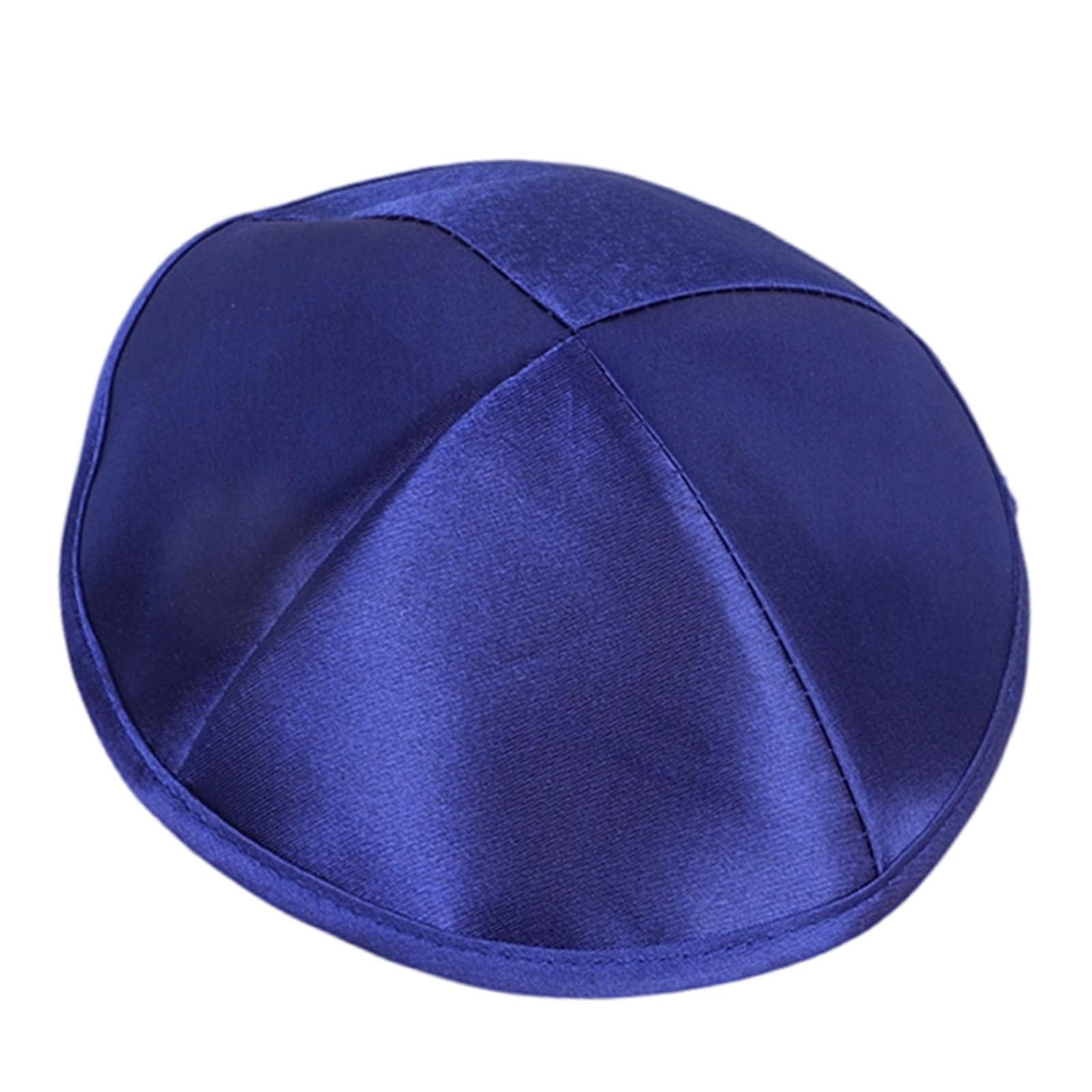 Obotsnoi Unisex Royal Blue Kippah Cap Round Ethnic Hat For Cultural Event Religious Activities Comfortable Breathable Polyester Fabric Lightweight