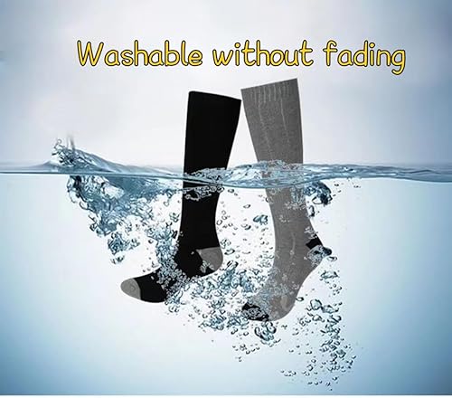 Miniatura 7 de Calcetines calefactables, calcetines térmicos para mujeres y hombres, calcetines eléctricos recargables de 5000 mAh hasta 8 horas, calcetines